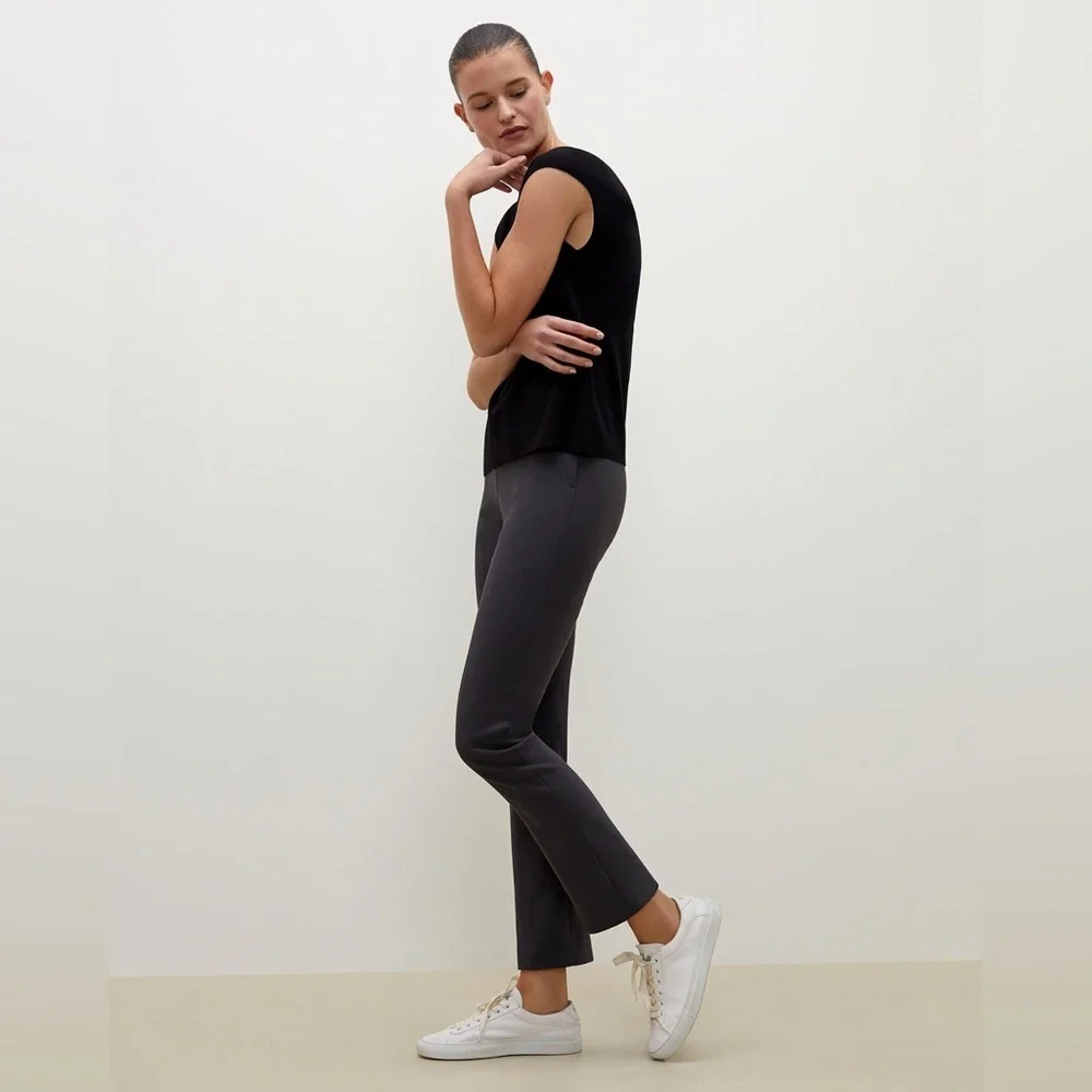 M.M. Lafleur The Foster Cigarette Pant - PowerStretch in Monsoon Grey Size 6.